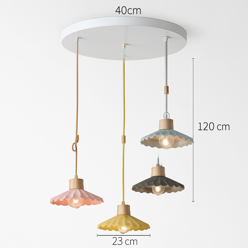 Nordic single LED pendant lamp - vue 4 sur 16