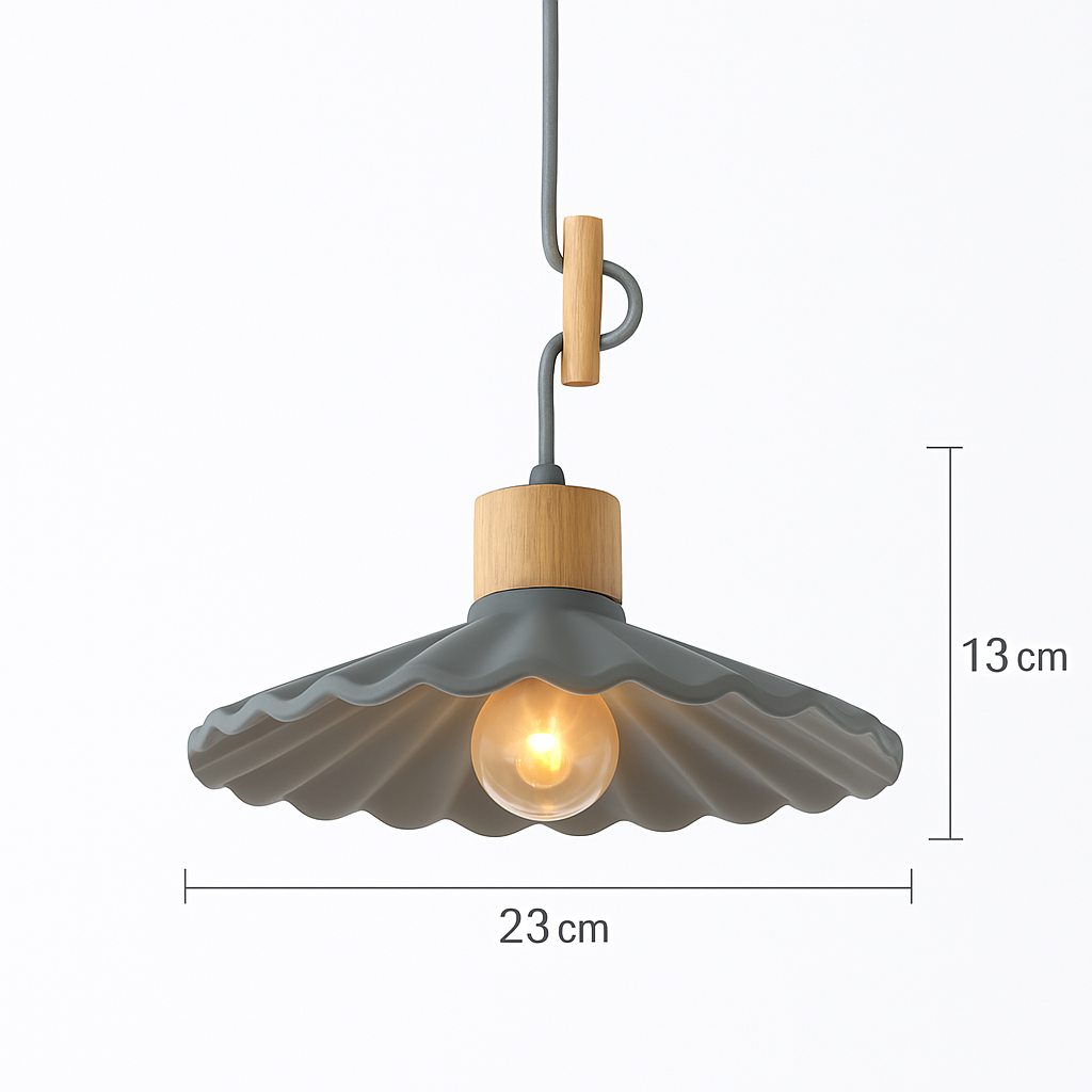 Nordic single LED pendant lamp - vue 9 sur 16