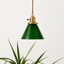 Glass LED pendant light copper edison vintage