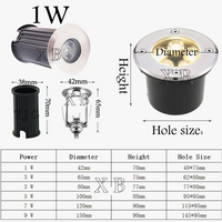 Waterproof recessed garden lights for outdoor lighting