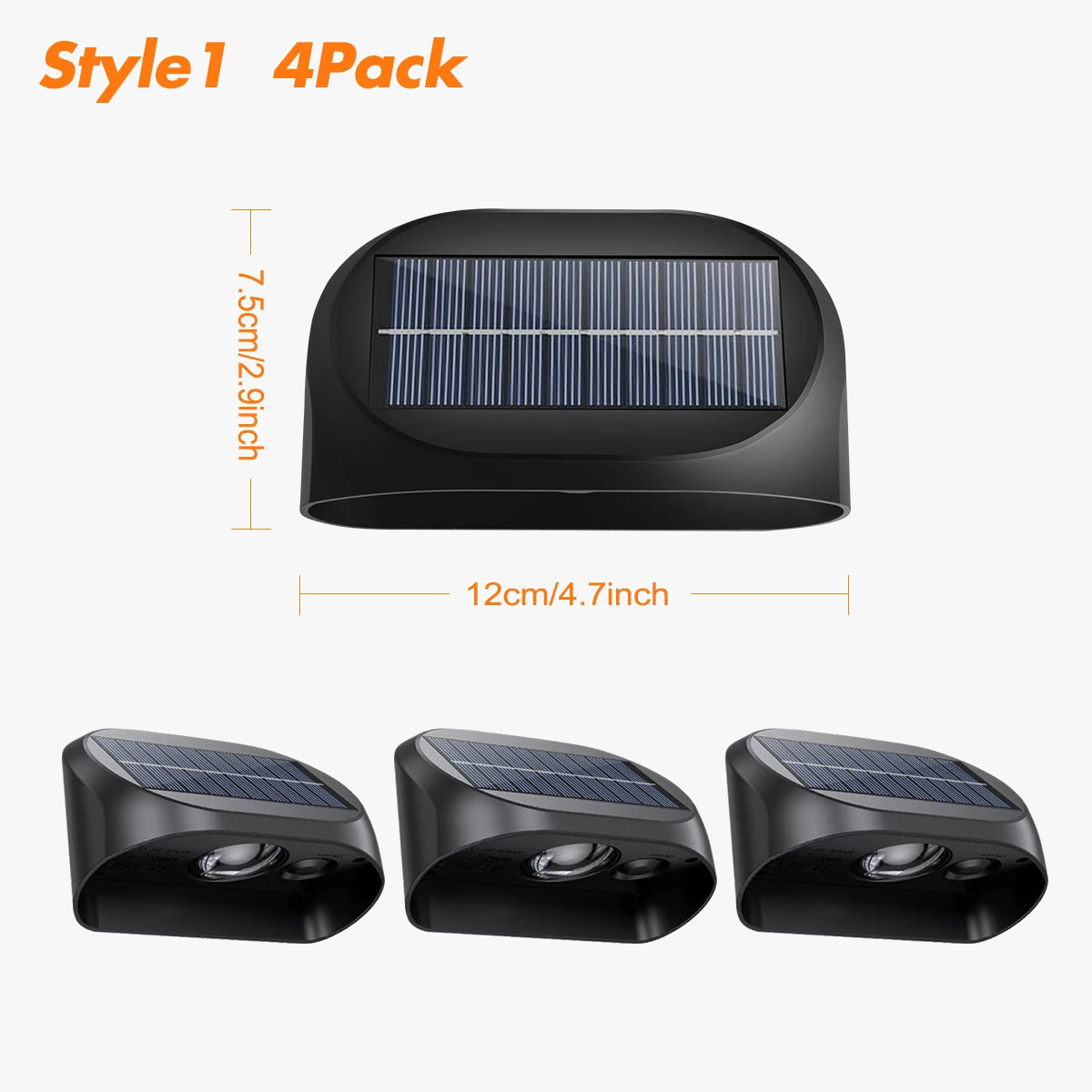 Waterproof solar lights for outdoor dusk to dawn lighting