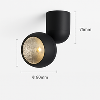 surface mounted led spotlight 355 degree adjustable angle cri 90 rotatable