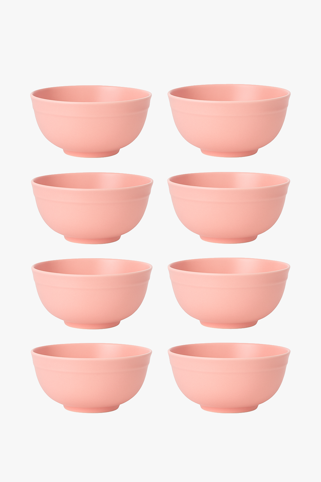 Set of reusable large-capacity plastic cereal bowls for camping