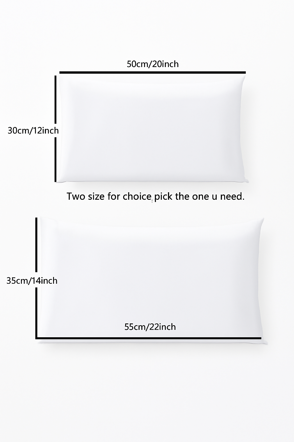 Set of 2 rectangular white decorative cushion covers - vue 6 sur 7