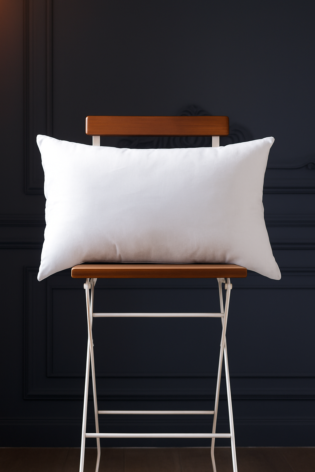 Set of 2 rectangular white decorative cushion covers - vue 5 sur 7