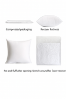 Set of 2 soft and durable cushion covers for sofa