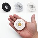 Set of 6 mini dimmable recessed aluminium LED spotlights