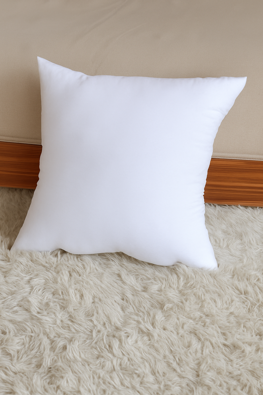 Set of soft white comfortable cushion pads 45x45 cm