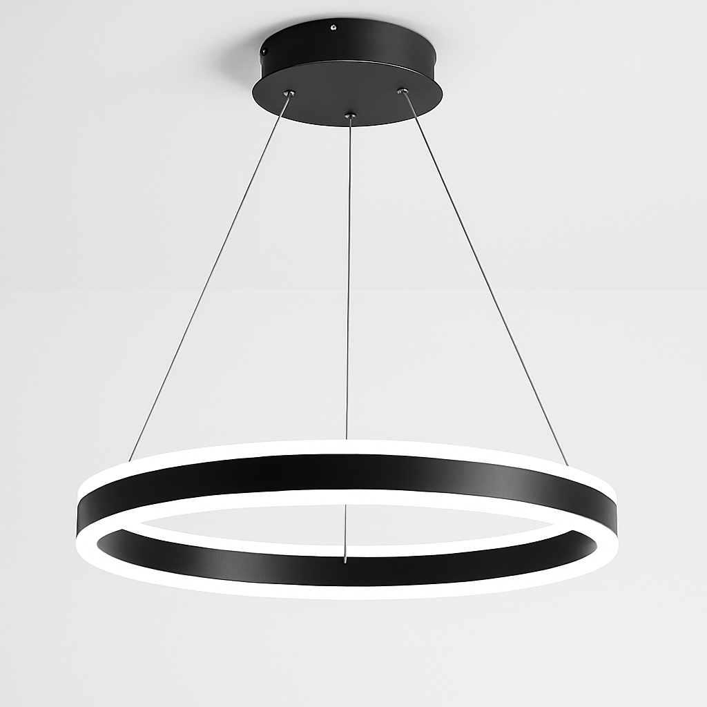 Modern ring LED dimmable chandelier