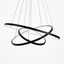 Contemporary LED ring pendant chandelier