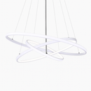 Contemporary LED ring pendant chandelier