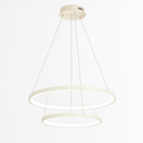 Contemporary LED ring pendant chandelier