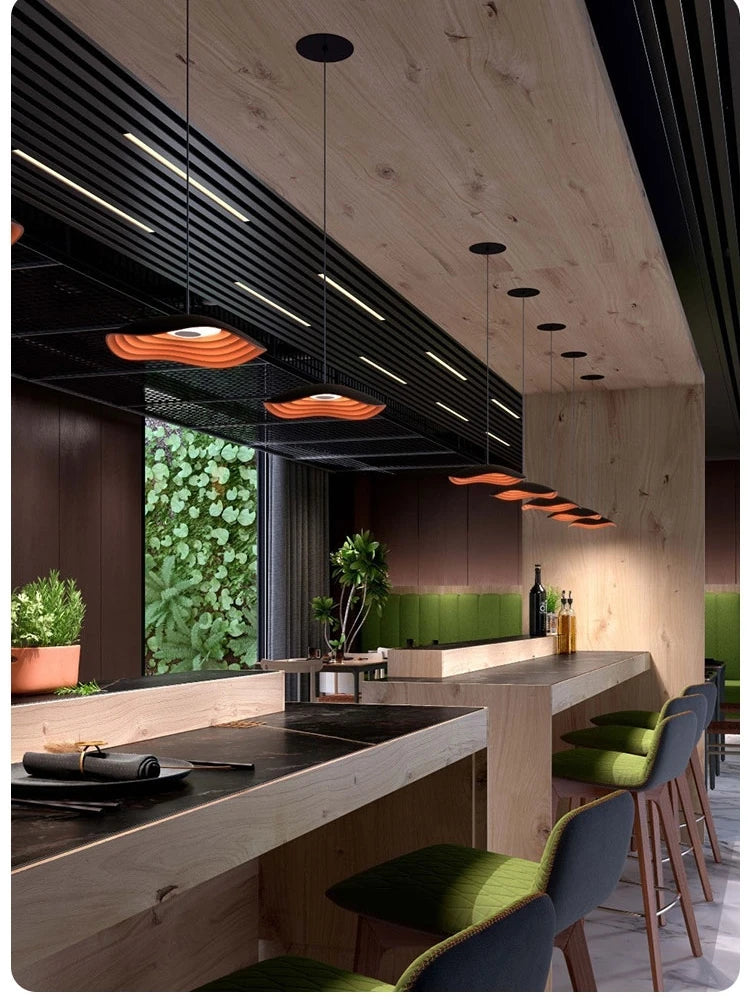 Designer lotus leaf chandelier for bar and restaurant