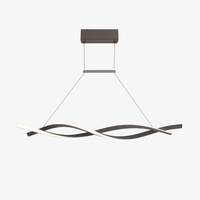 Callan wave-shaped LED design chandelier