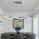 Callan wave-shaped LED design chandelier