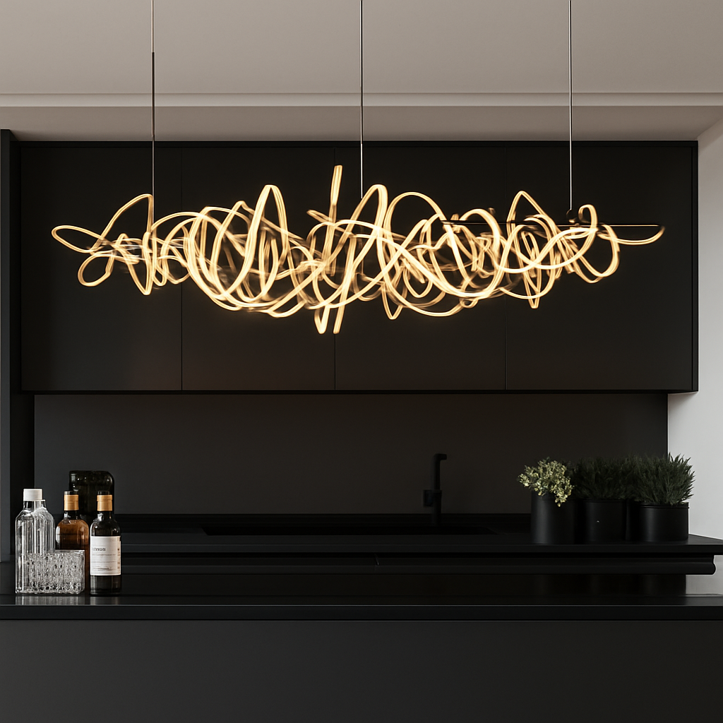 Modern luxury LED designer chandelier