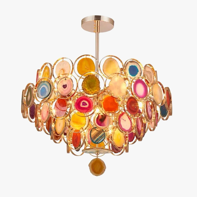 Modern designer agate chandelier for interiors