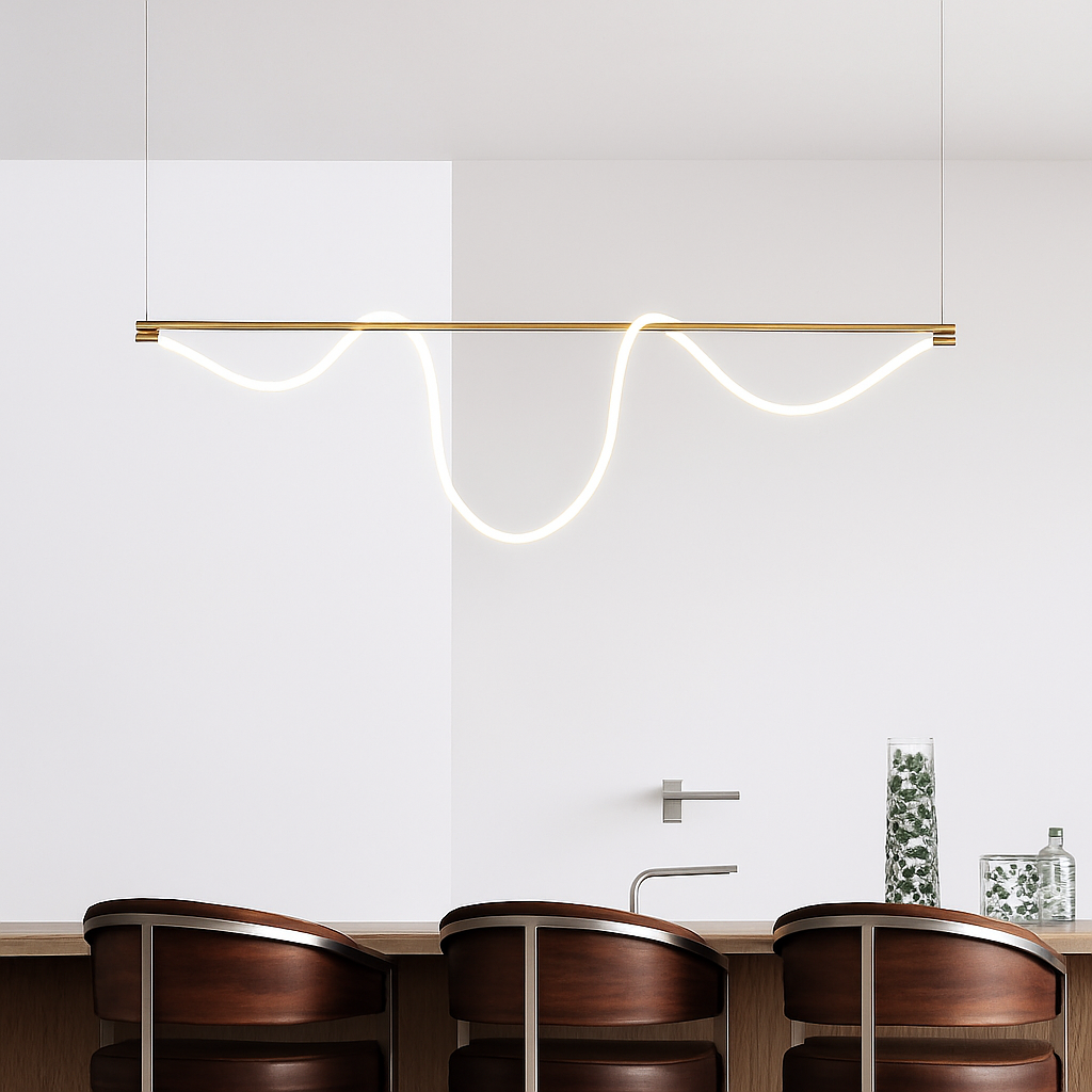 Modern designer LED chandelier for indoor lighting