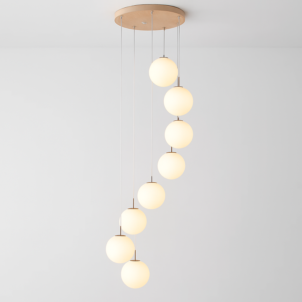 Modern duplex chandelier for luxury indoor lighting - vue 7 sur 20