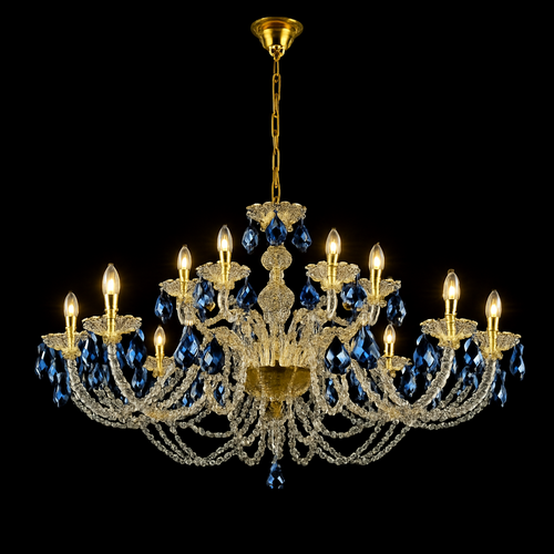 Designer crystal chandelier for a luxurious and refined interior - vue 5 sur 6