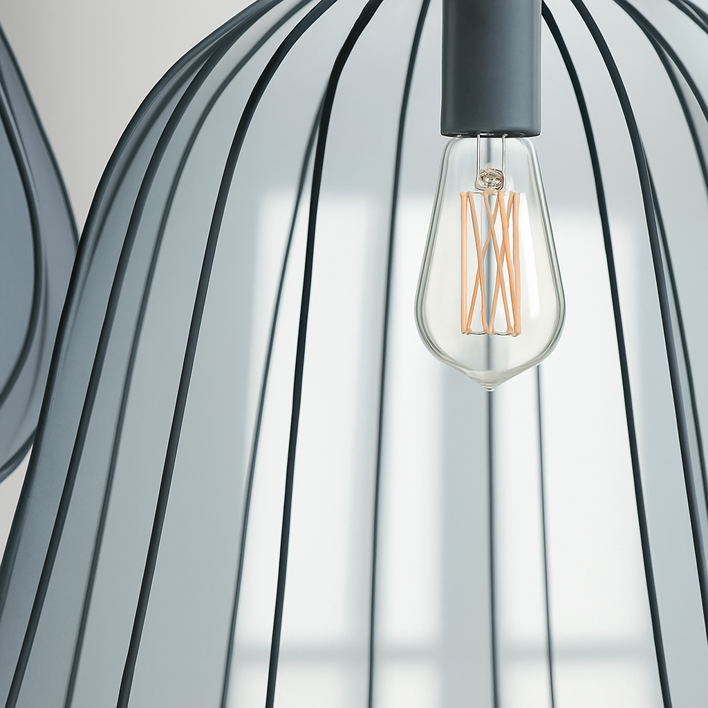 Wabi-sabi style fabric chandelier for restaurant and decorative bar - vue 6 sur 14