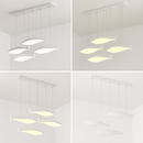 Modern acrylic LED fish-shaped pendant chandelier