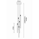 Modern luxury LED chandelier for duplex, attic and restaurant decor