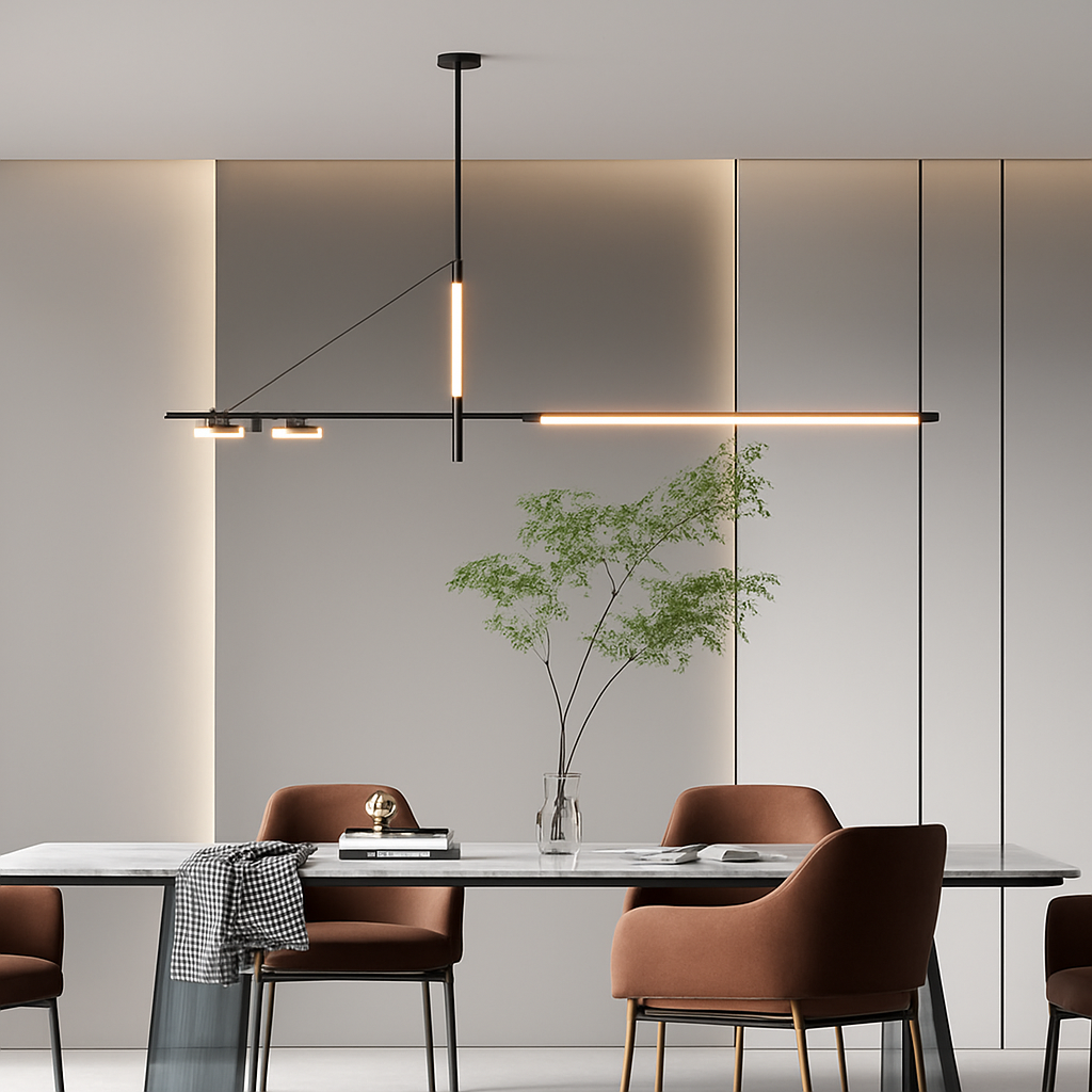 Modern LED chandelier for dining tables and decor