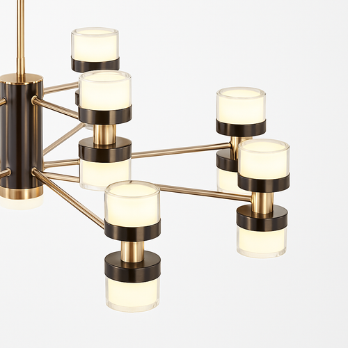 Premium modern chandelier with remote control and dimming - vue 7 sur 11