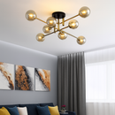 Modern LED pendant chandelier with simple suspension and contemporary lighting design