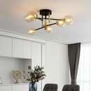 Modern LED pendant chandelier with simple suspension and contemporary lighting design