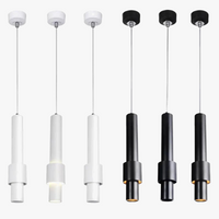 Nordic dimmable LED tube pendant track light