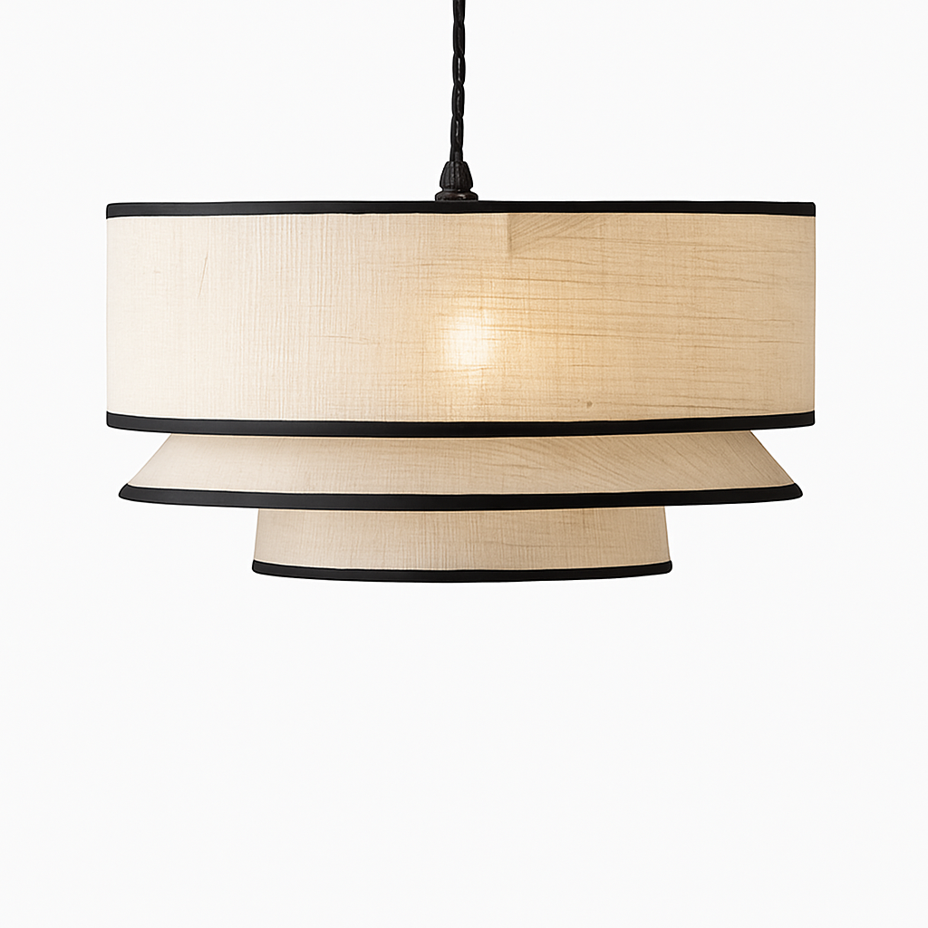 Nordic fabric chandelier for modern interior decoration