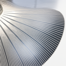 Nordic LED acrylic chandelier with postmodern wave design