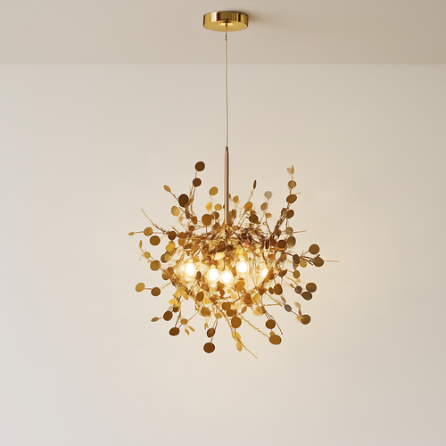 Modern nordic chandelier with LED lights for interior decoration - vue 2 sur 18