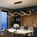 Nordic spiral design dimmable LED pendant light