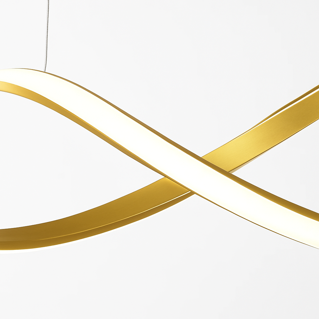 Nordic spiral design dimmable LED pendant light - vue 6 sur 6
