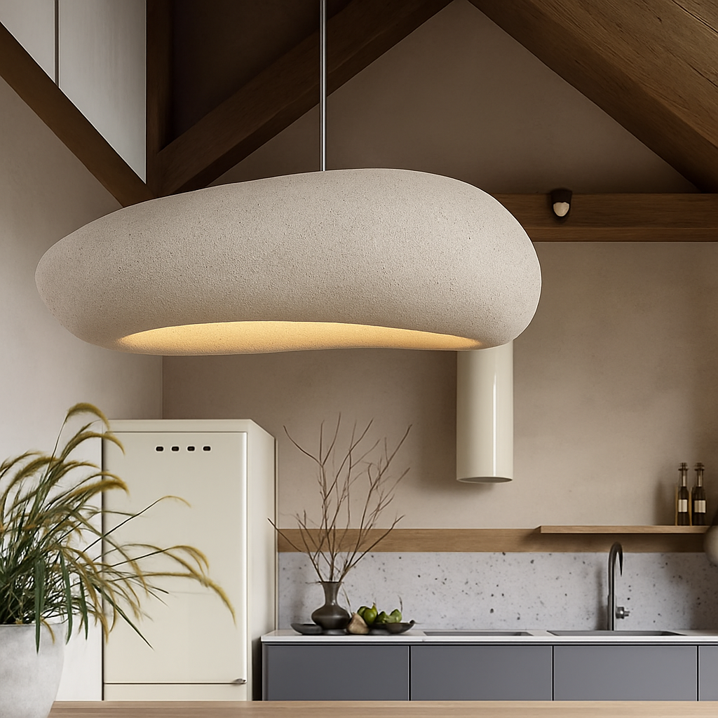 Modern handmade Japanese pendant chandelier for interior and café