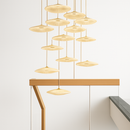 Modern minimalist luxury staircase chandelier for villa
