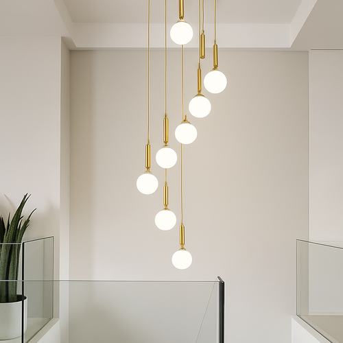 Nordic decorative chandelier for dining room, pendant ceiling light for indoor lighting - vue 5 sur 20