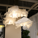 White paper flower design chandelier