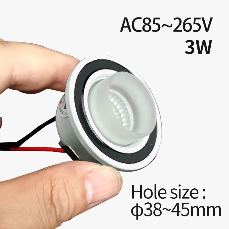 Decorative recessed mini spot with integrated driver