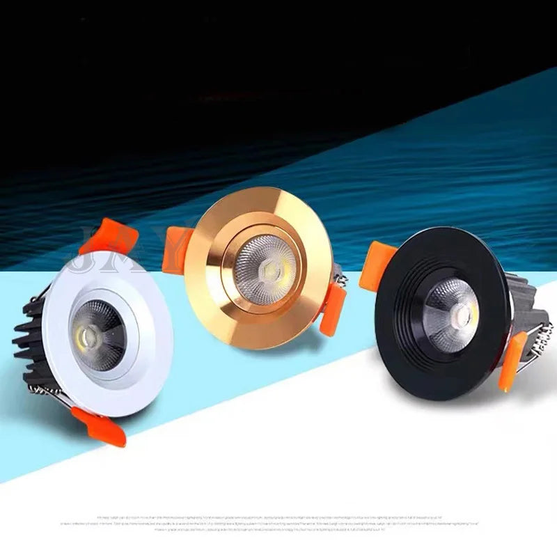 Mini integrated LED spotlight for discreet and elegant lighting