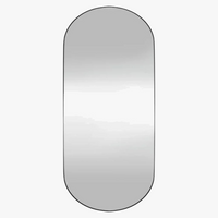 oval glass wall mirror for elegant interior decoration