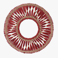 Elegant and lightweight round seagrass woven wall mirror