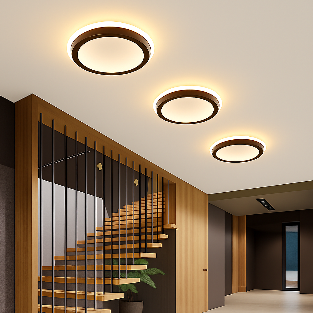 Modern LED ceiling chandelier for hallway, stairs, foyer, balcony, bedroom, bathroom, indoor lighting