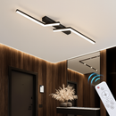 Modern LED line ceiling light for living room, dining room, bedroom, study, gold or black