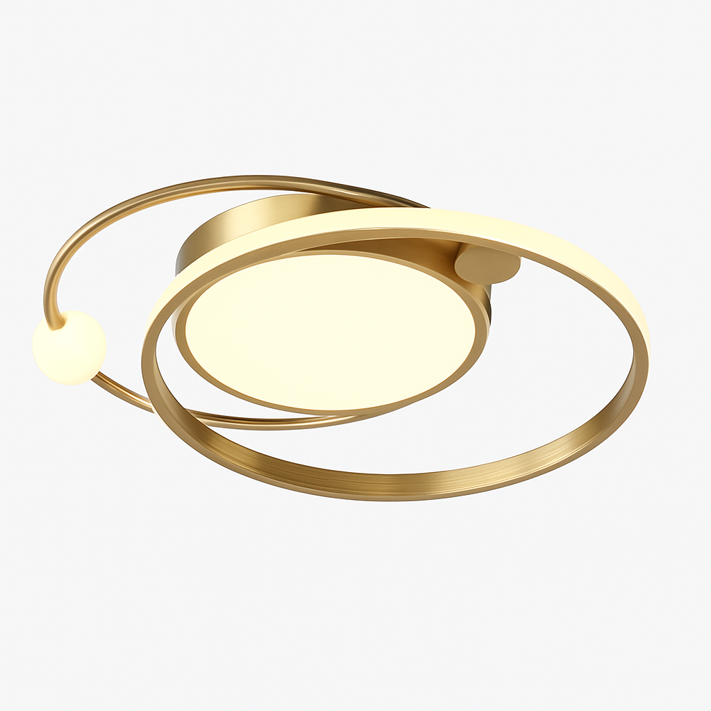 Modern LED ceiling light gold nordic chandelier for living room, bedroom, kitchen, dining room