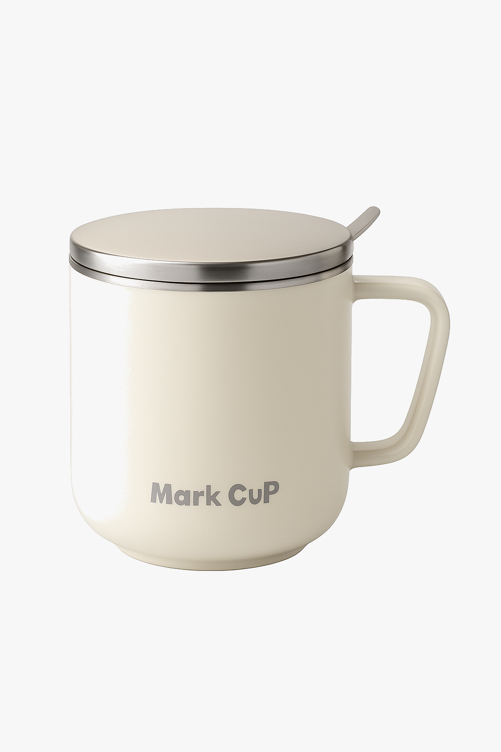 Stainless steel coffee mug 400ml with leakproof lid