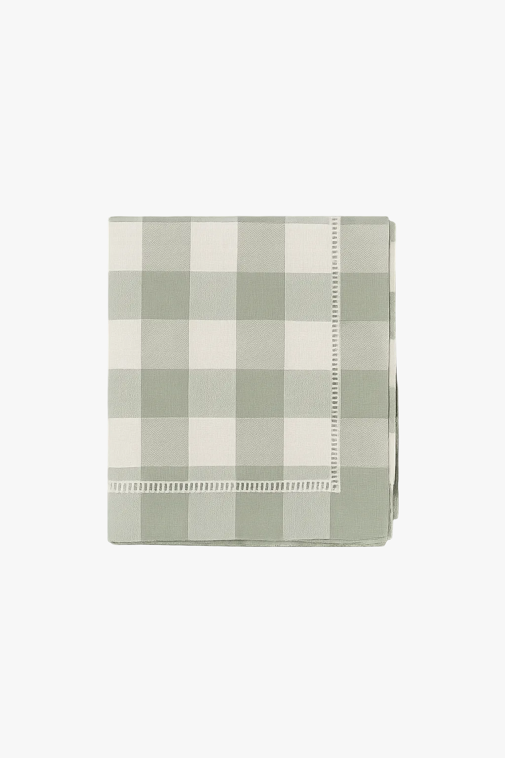 Country-style checkered tablecloth for festive table